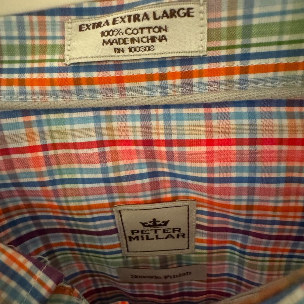 Peter Millar Button-Up. Multi Colored. Great Cond… - image 1